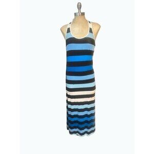 Tommy Bahama Blue Stripe Maxi Dress Small
